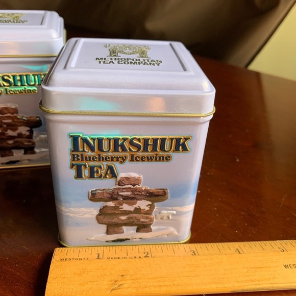 Lot of Two Metal Inukshuk Tea Tins - Picture 7 of 10
